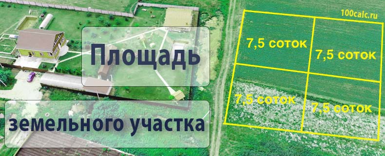 Расчет площади земельного участка онлайн