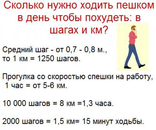 Размер шага и перевод шагов в километры